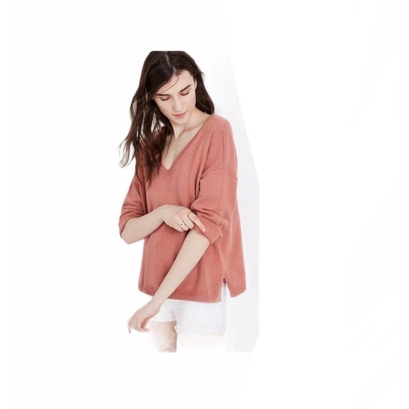 Madewell Double V Long Sleeves Pullover Sweater - Picture 3 of 6